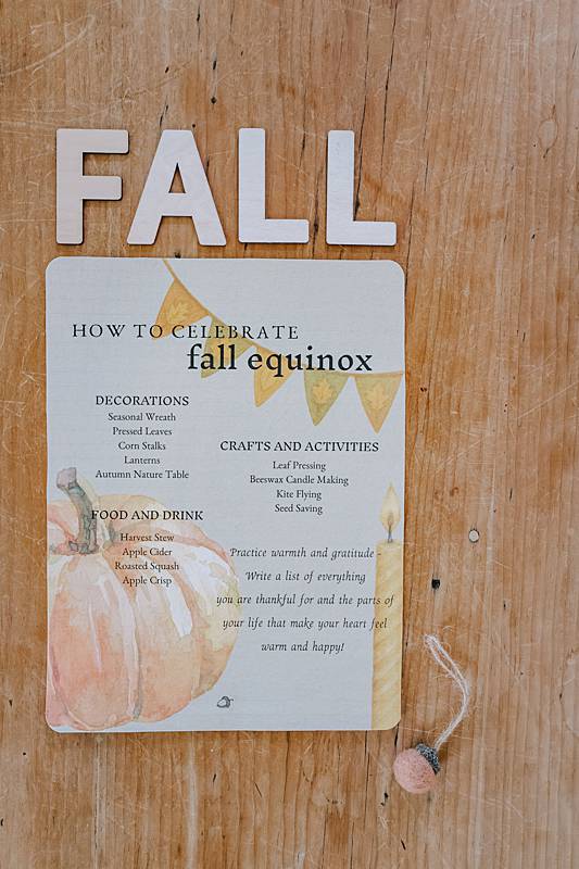Card on a table with wooden letters